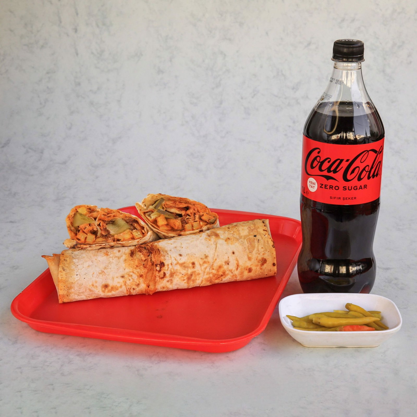 4'lü Kanka Mega Tavuk Döner Dürüm Menü