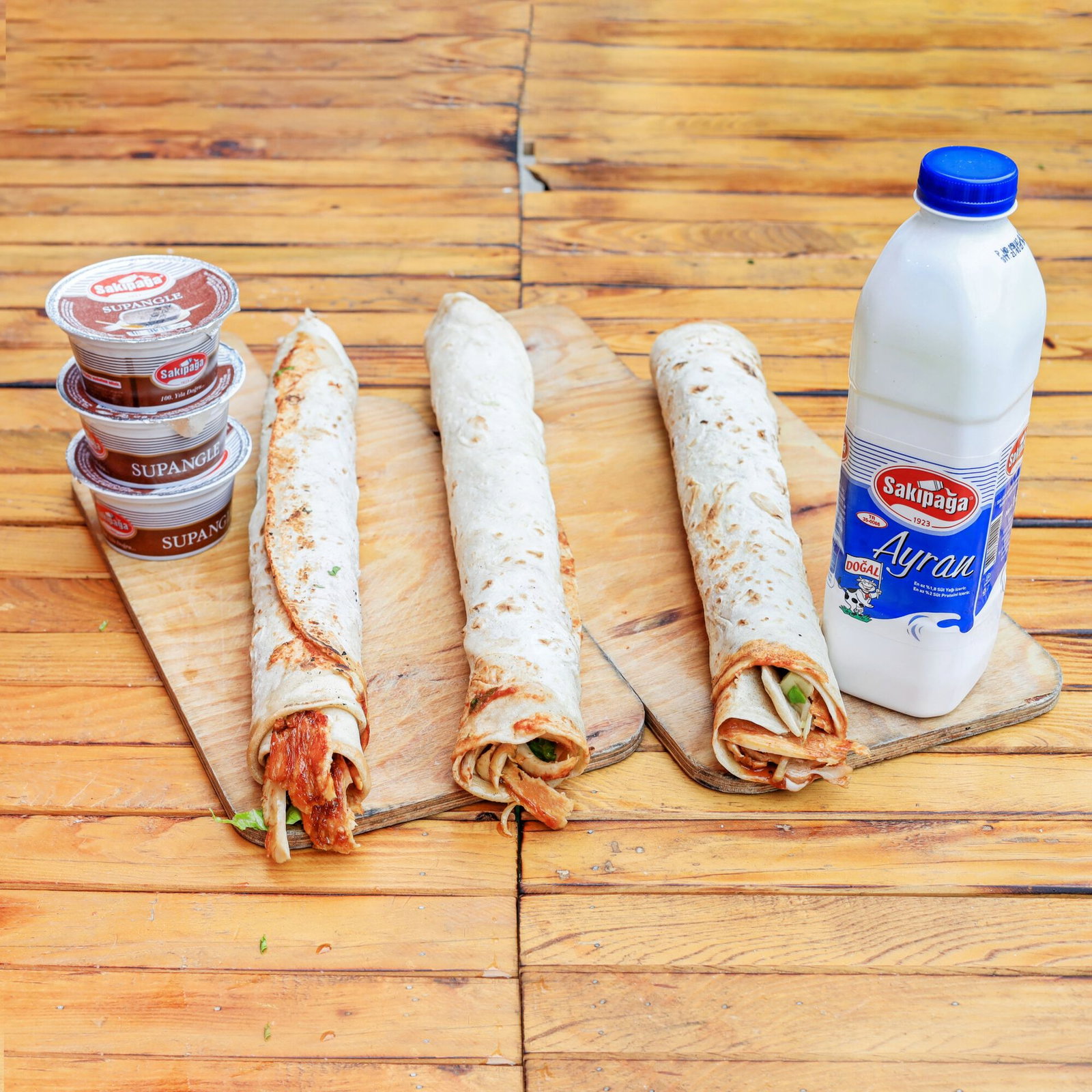 3'lü Kanka Mega Et Döner Dürüm Menü