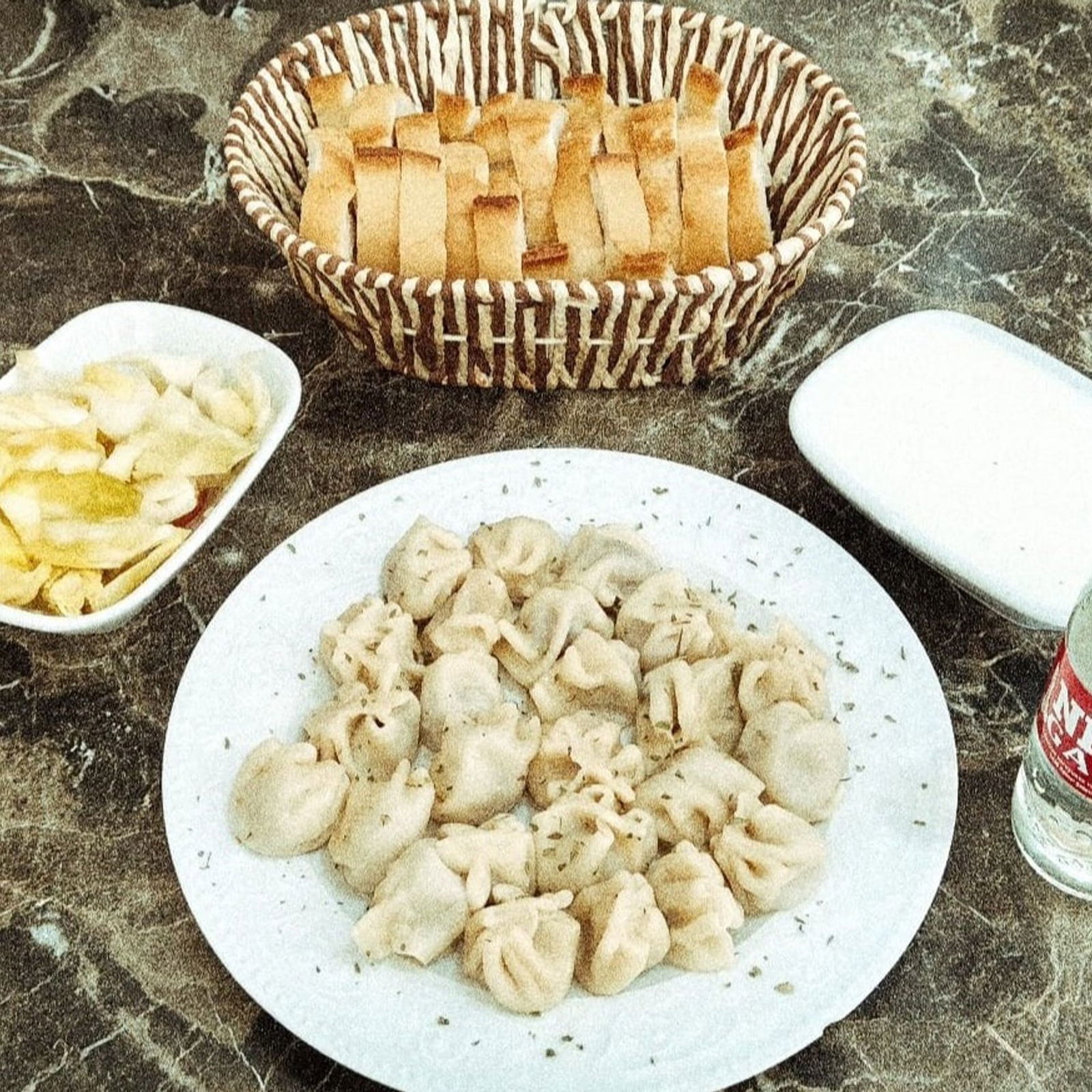 Etli Mantı (1,5 Porsiyon) & İçecek Menü