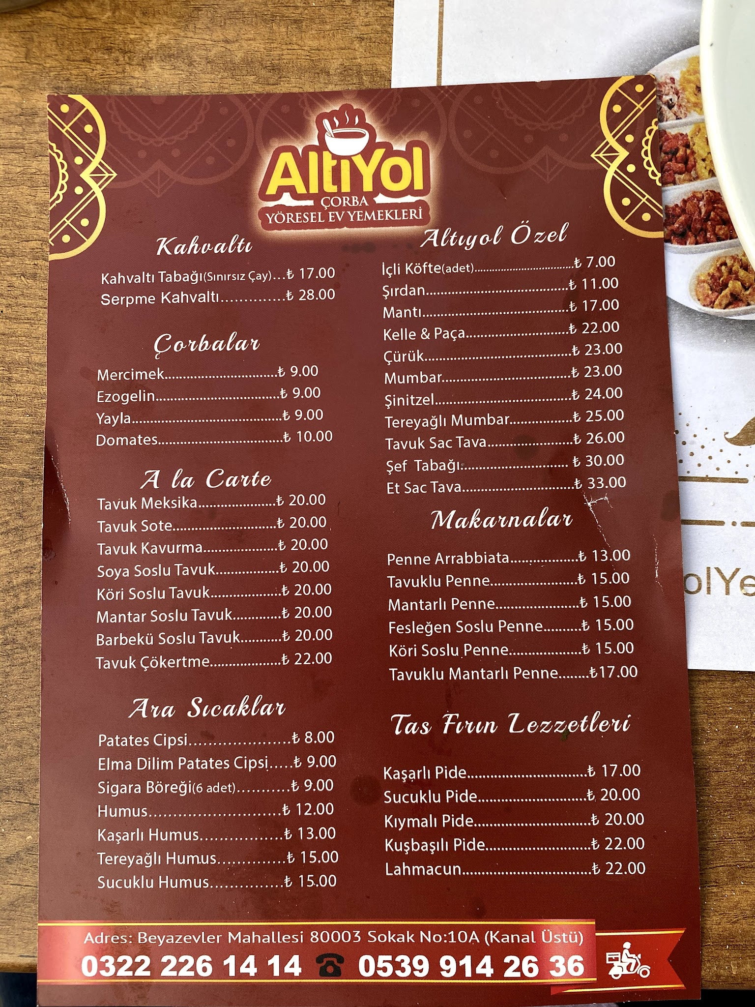 Altıyol Çorbacısı & Yöresel Yemekler