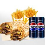 2'li Et Döner Medium Dürüm Menü