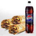 3'lü Et Döner Medium Dürüm Menü