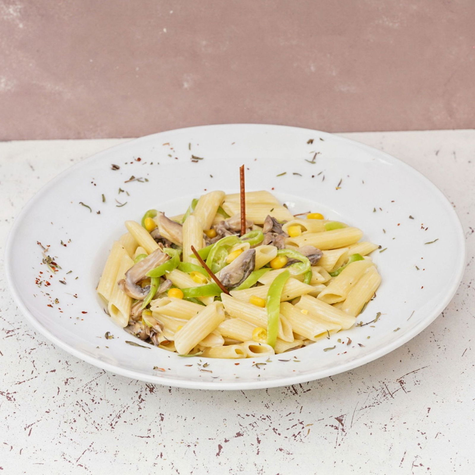 Mantarlı Tavuklu Penne