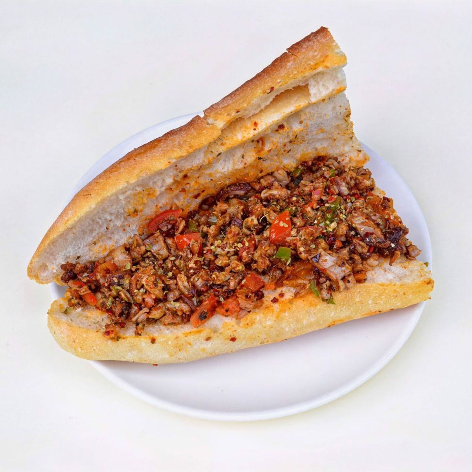 Yarım Ekmek Arası İstanbul Usulü Sebzeli Kokoreç