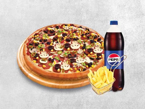 Jumbo Pizza Menü (4-5 Kişilik)