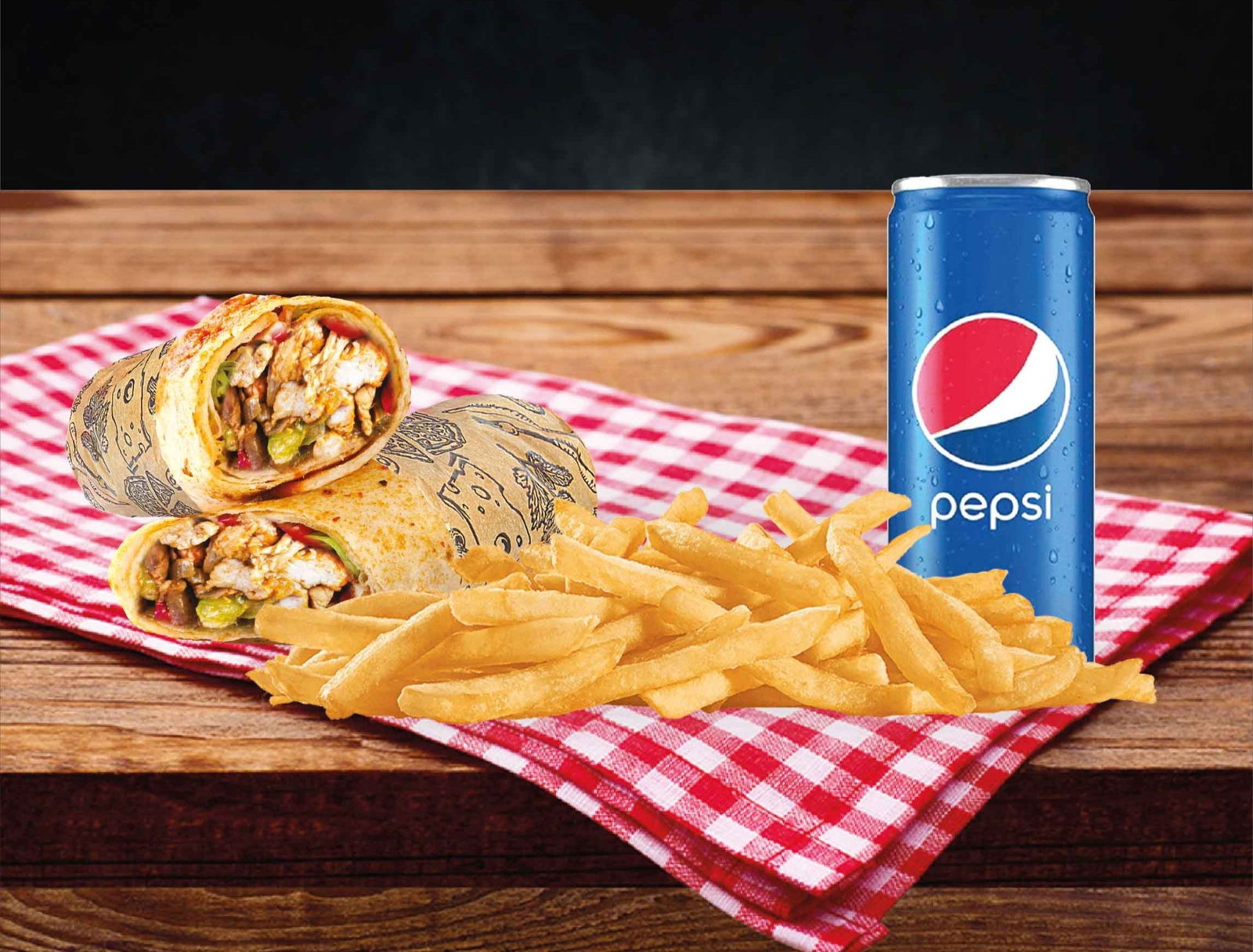 Tavuklu Wrap Menü