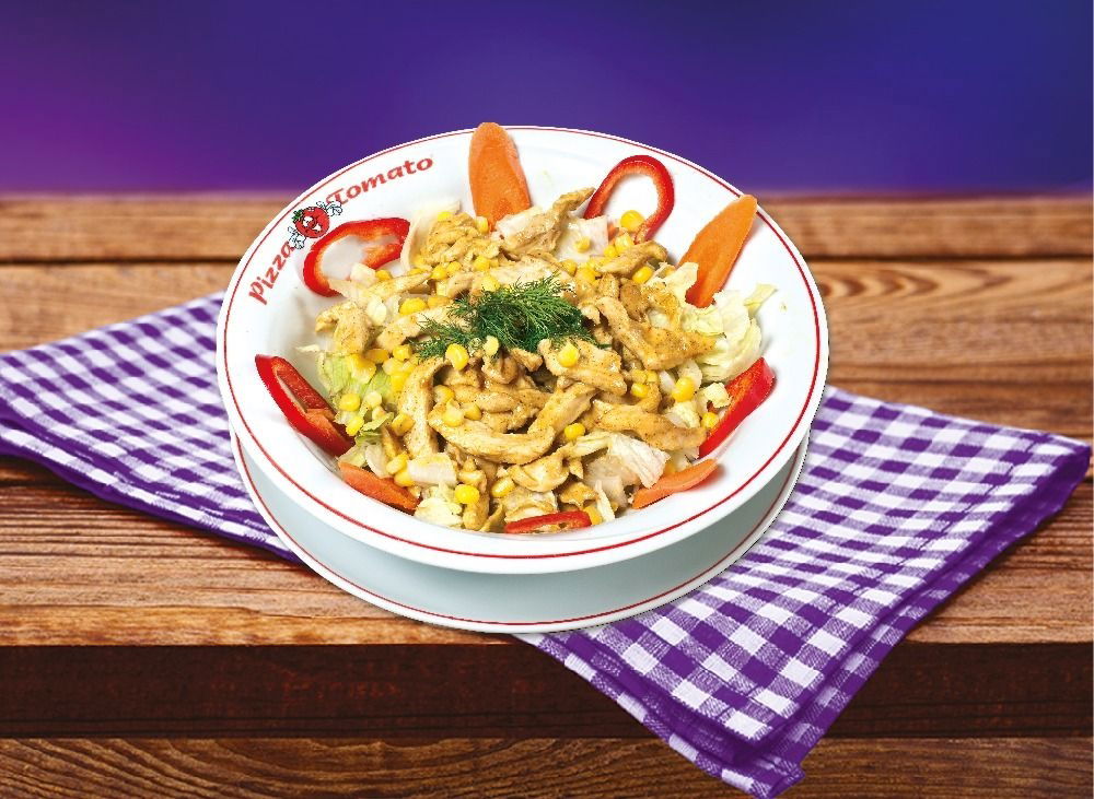 Köri Soslu Tavuklu Salata