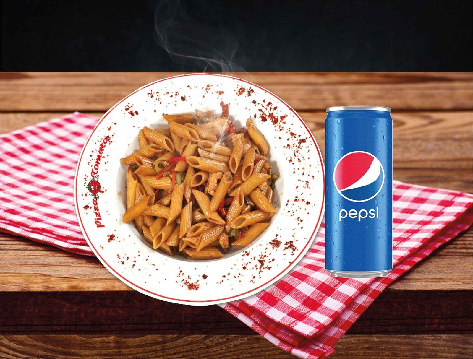 Soya Soslu Tavuklu Penne Menü