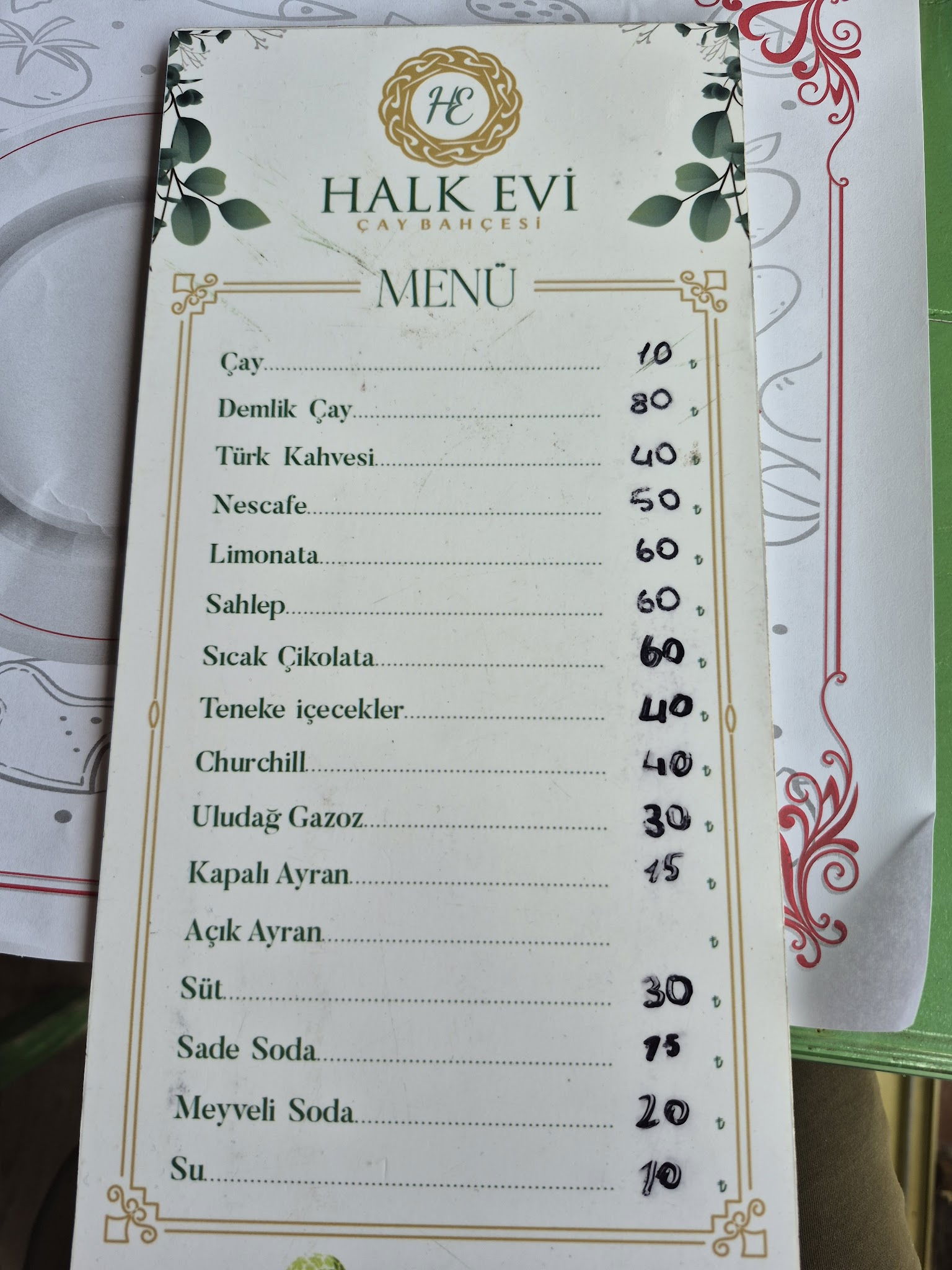 Halk Evi Kahvaltı Çay Bahçesi