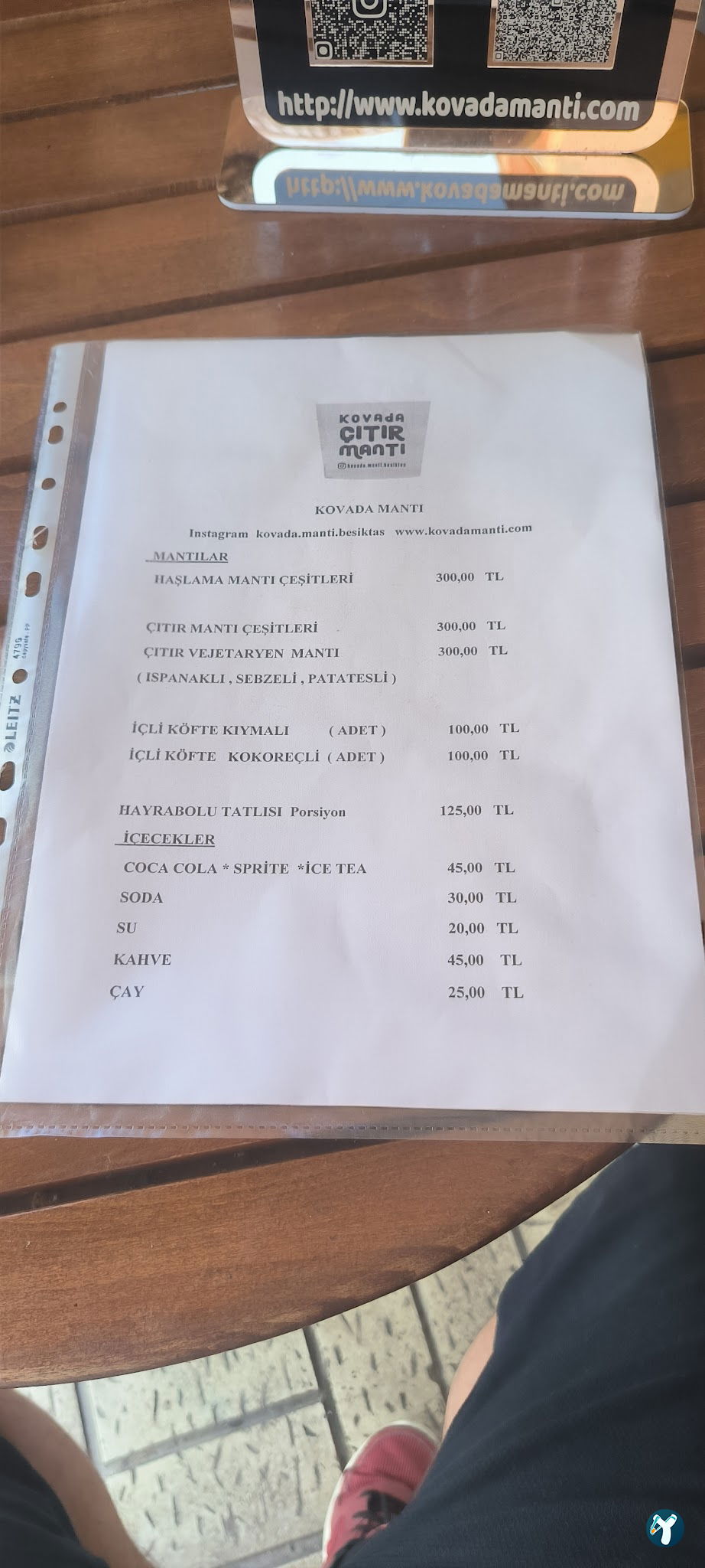 Kovada Mantı Beşiktaş