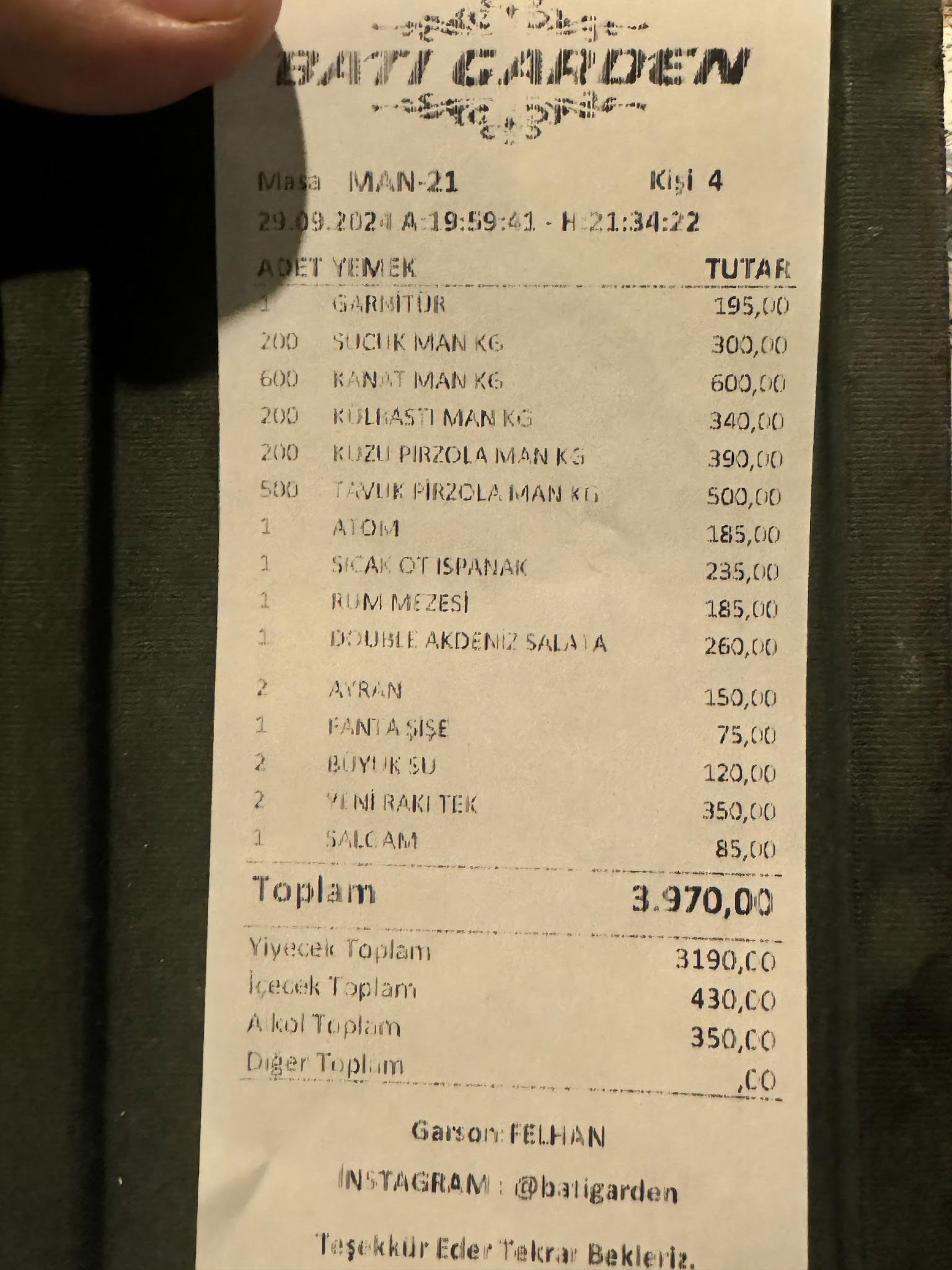 Batı Garden Cafe & Restaurant Büyükçekmece