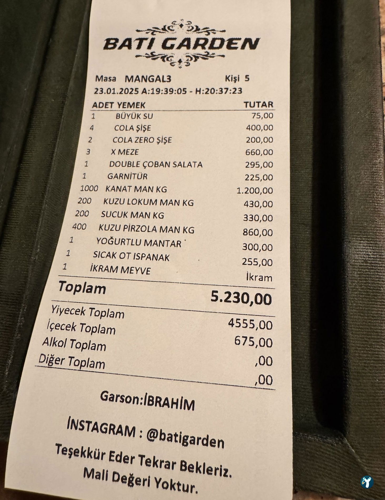 Batı Garden Cafe & Restaurant Büyükçekmece