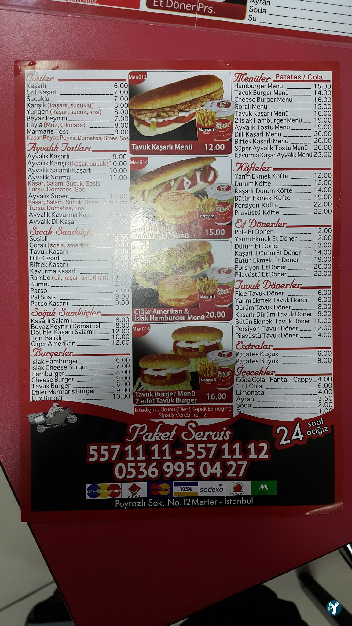 Etiler Marmaris Büfe Merter Şubesi