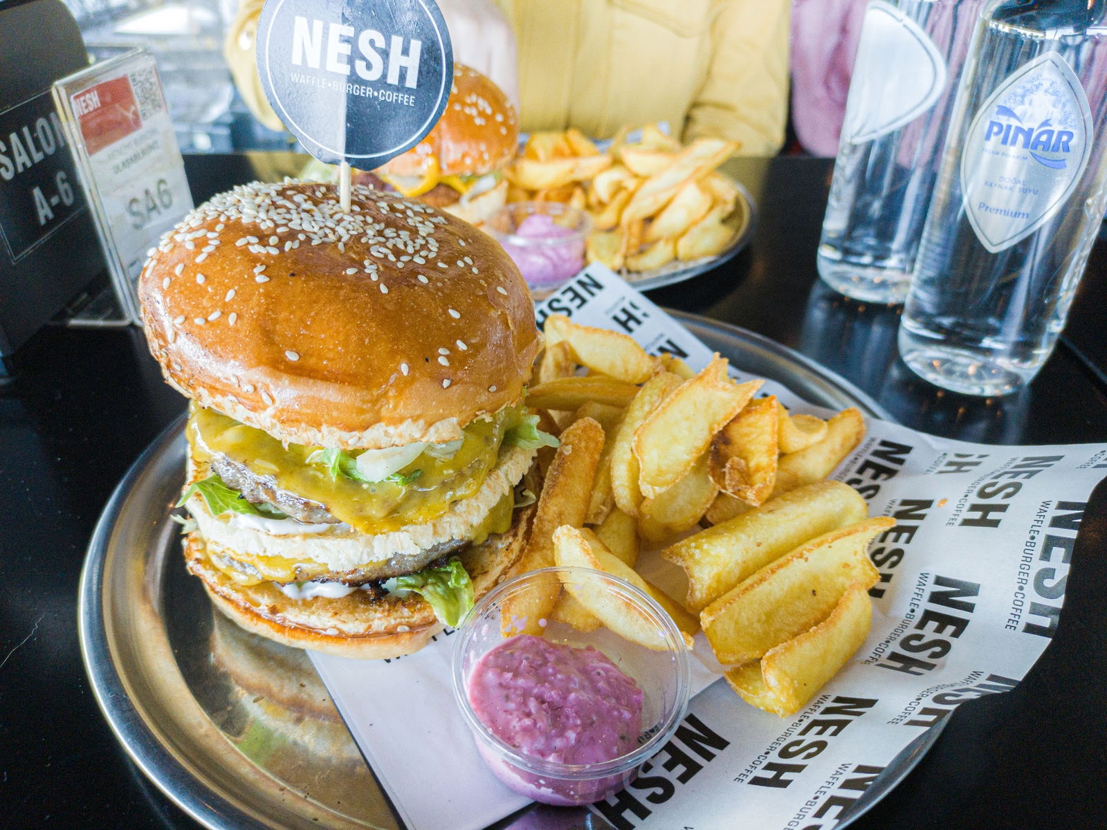 Nesh | Waffle · Burger · Coffee