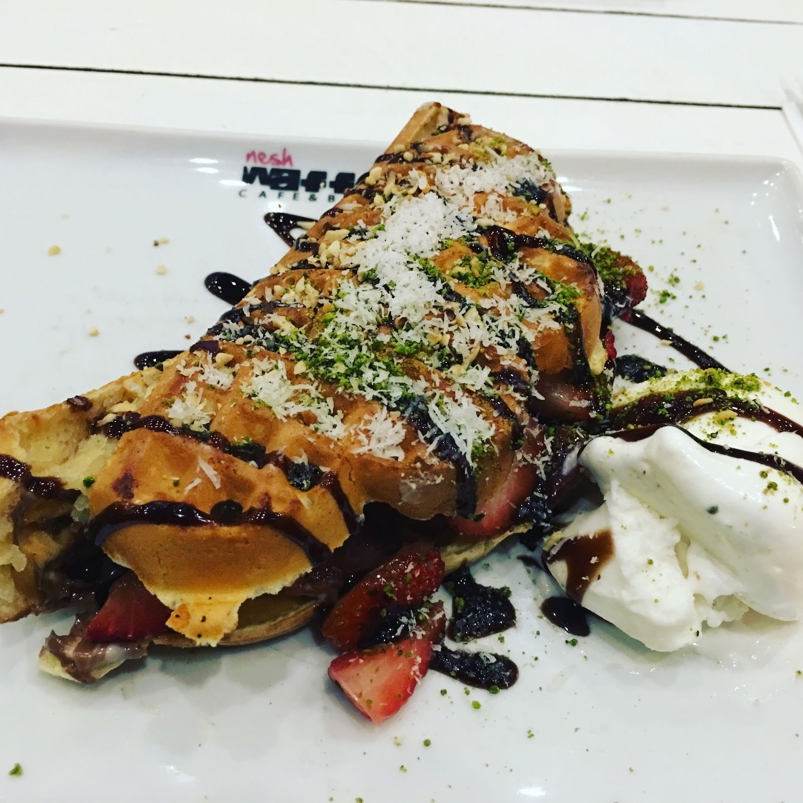 Nesh | Waffle · Burger · Coffee