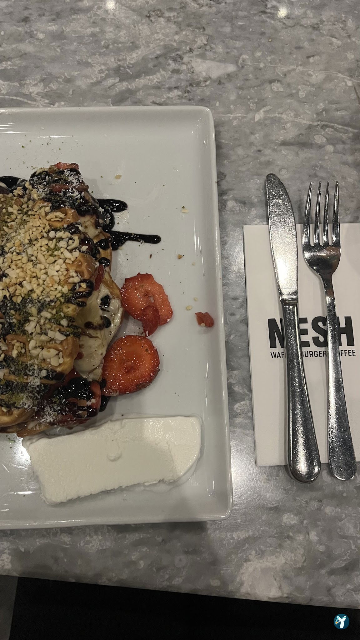 Nesh | Waffle · Burger · Coffee