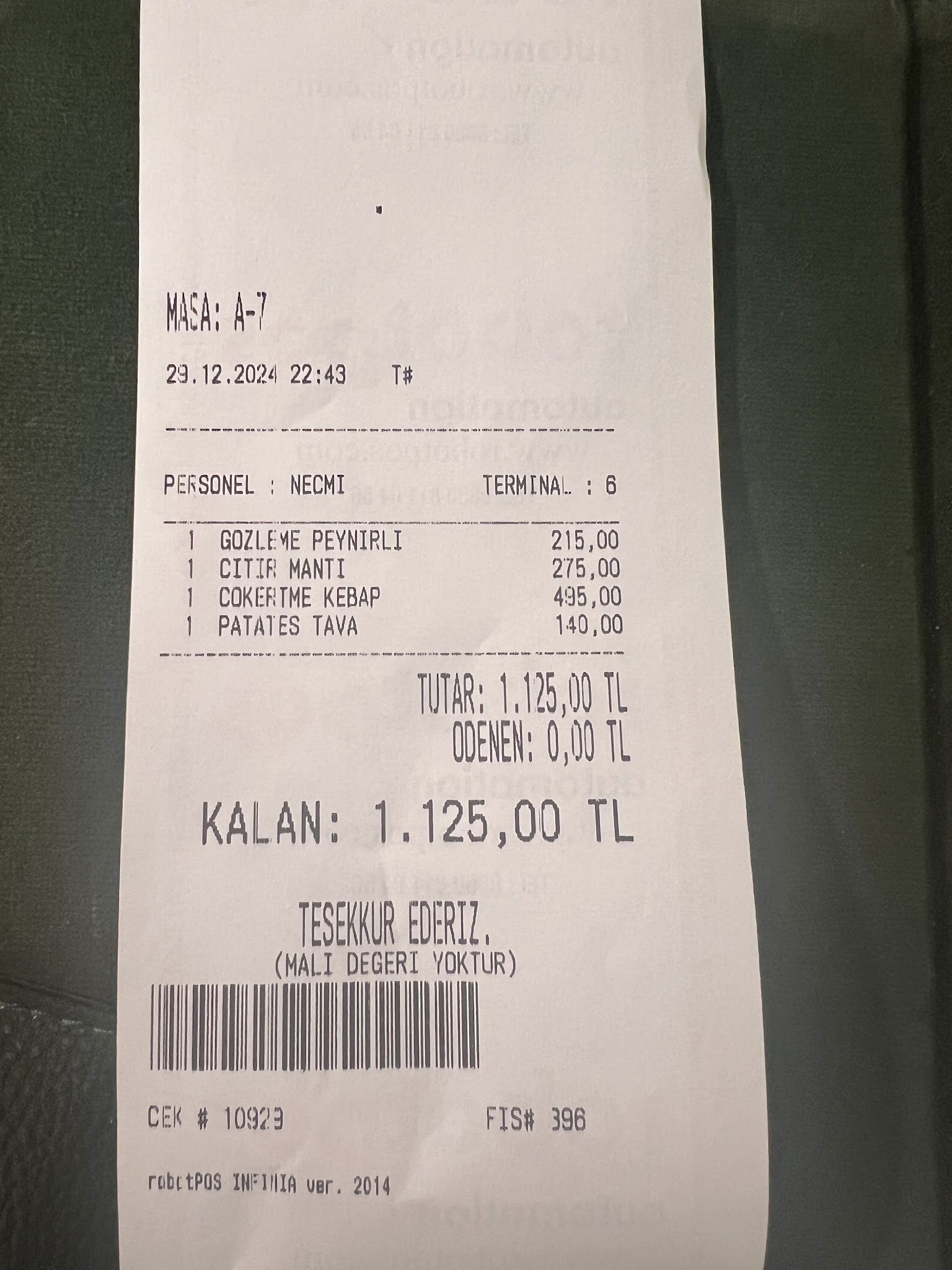 Otantik Anadolu Yemekleri