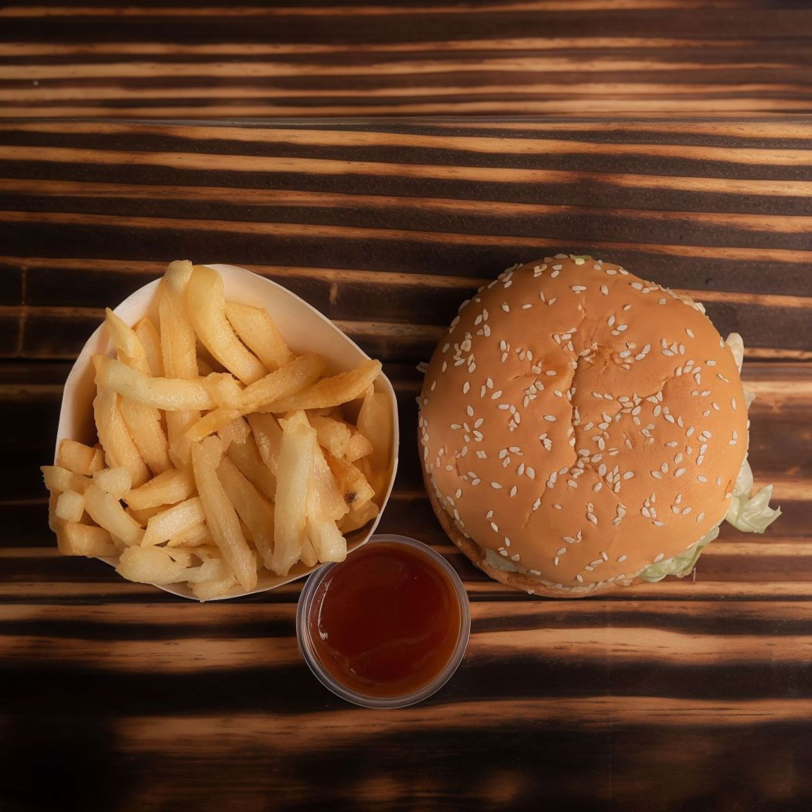 Falafel Burger Menü