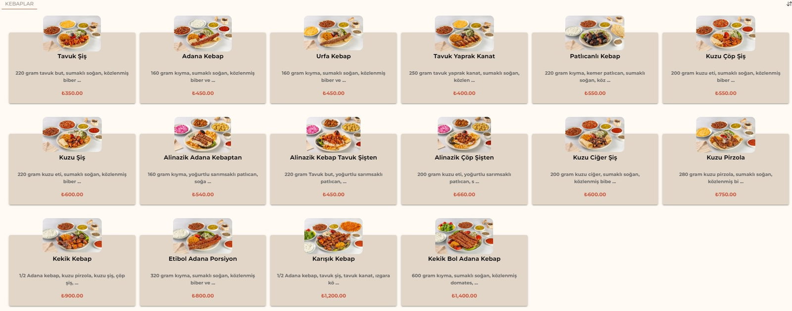 Kekik Kebap Büyükdere