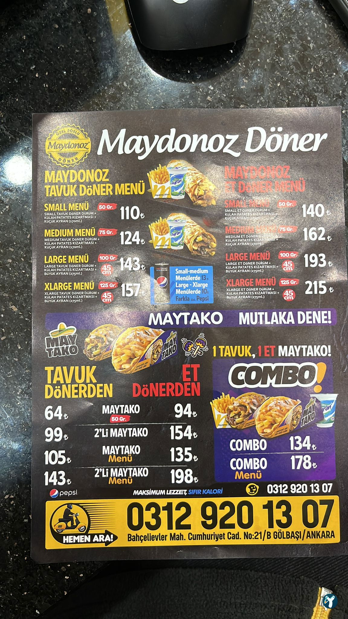 Maydonoz Döner Gölbaşı
