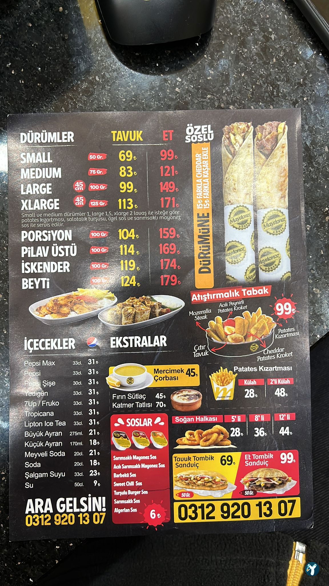 Maydonoz Döner Gölbaşı
