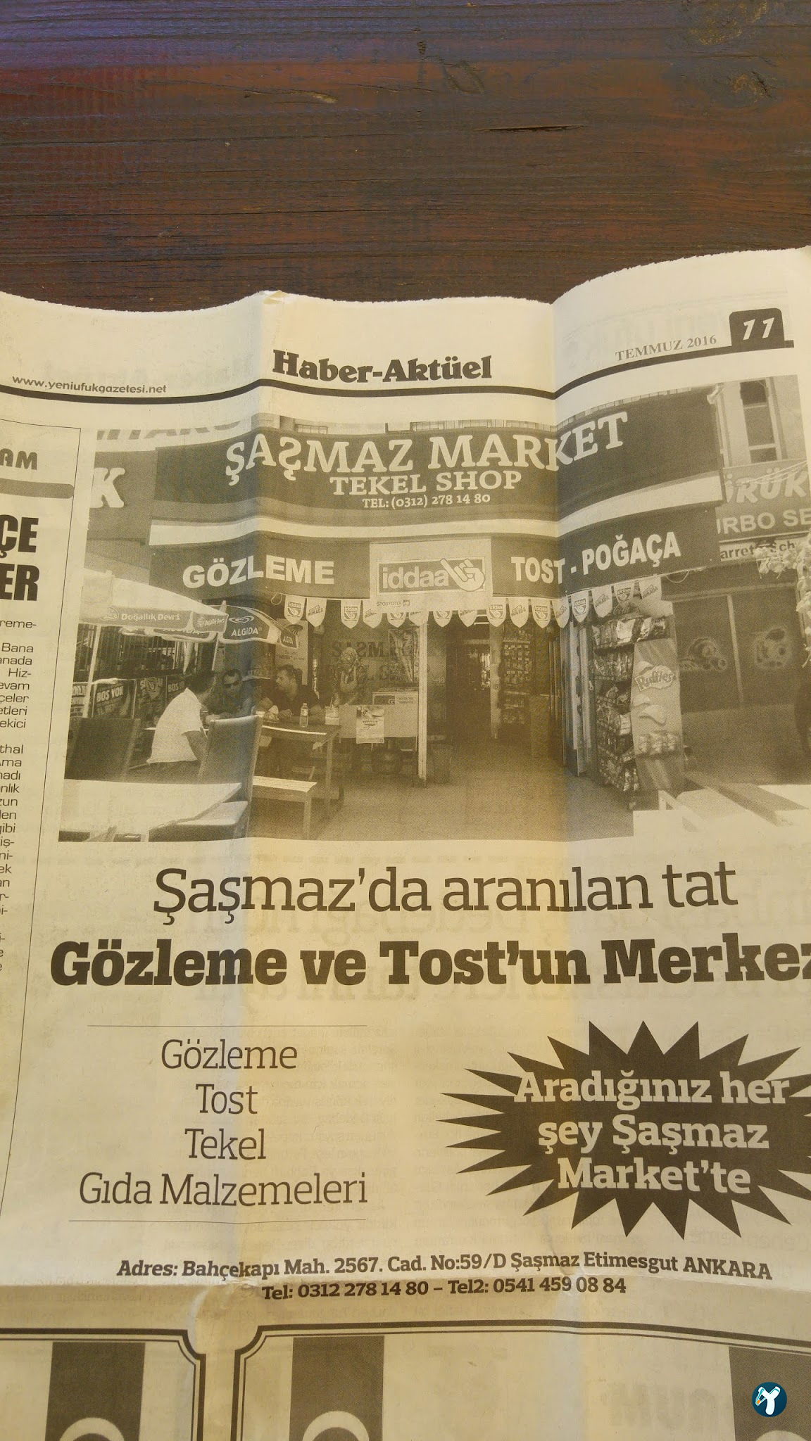 Şaşmaz Market Tekel Bayi̇i̇
