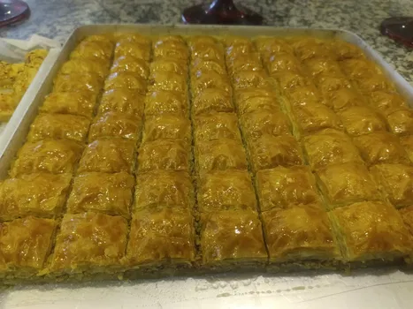 Baklava Pastries Sini resimleri Baklava Pastries Sini resimleri
