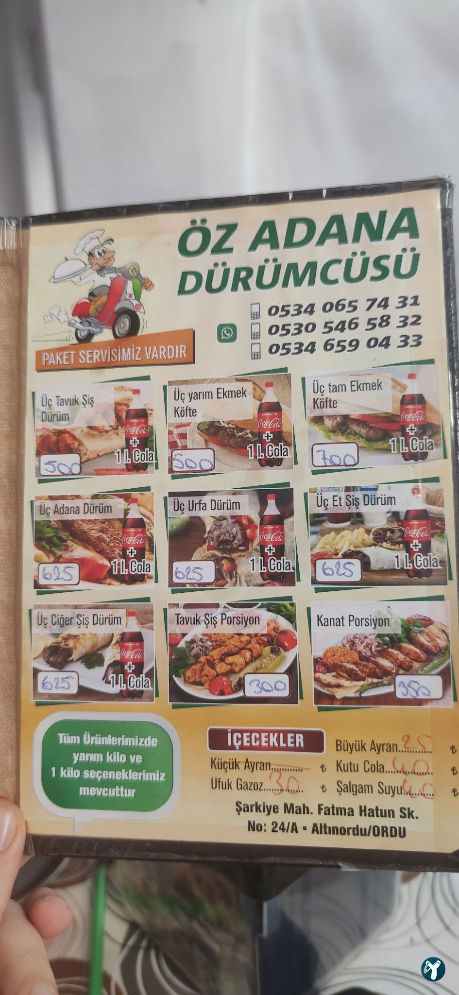 Öz Adana Dürümcüsü Ordu