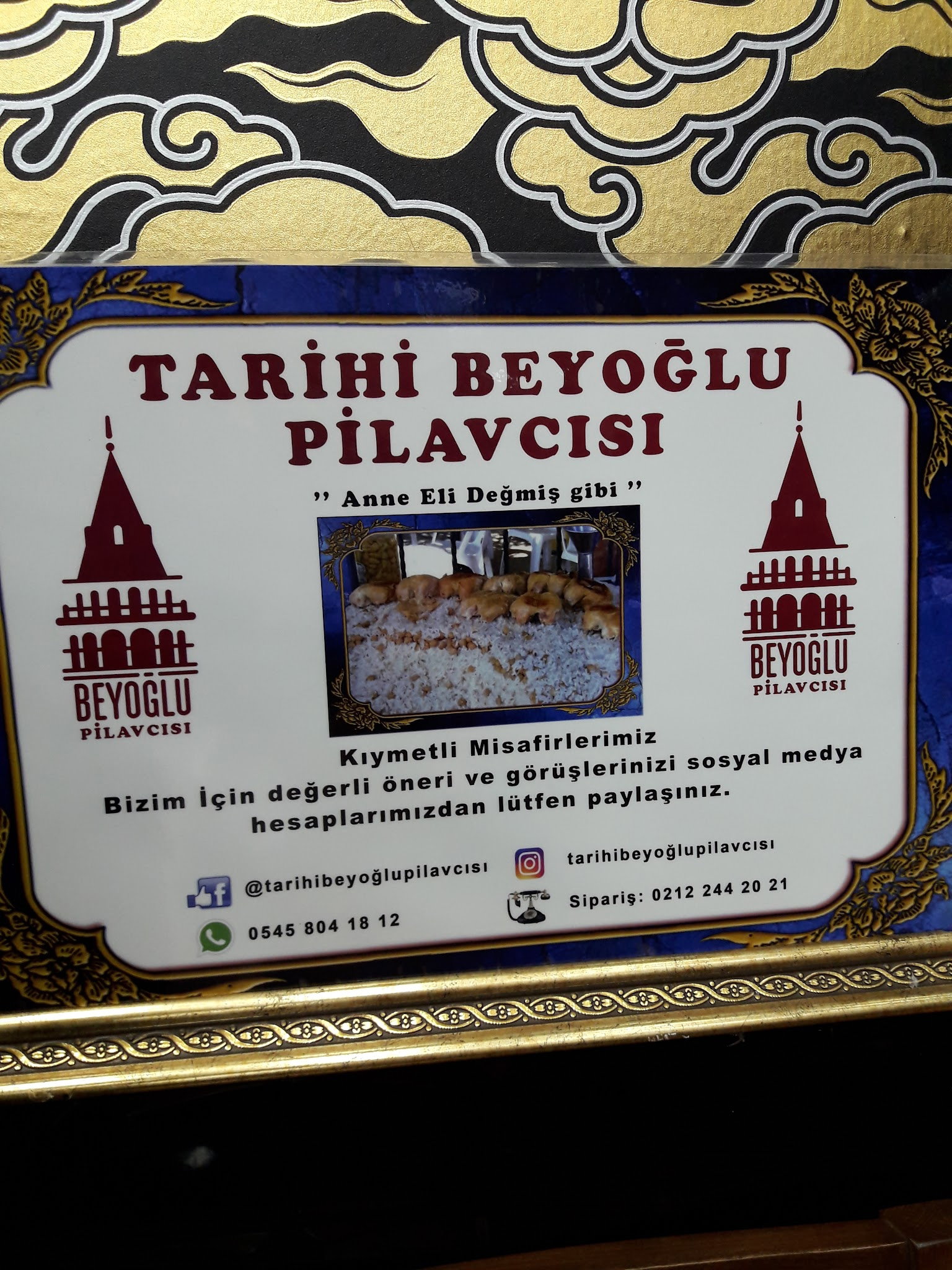 Tari̇hi̇ Beyoğlu Pi̇lavcisi