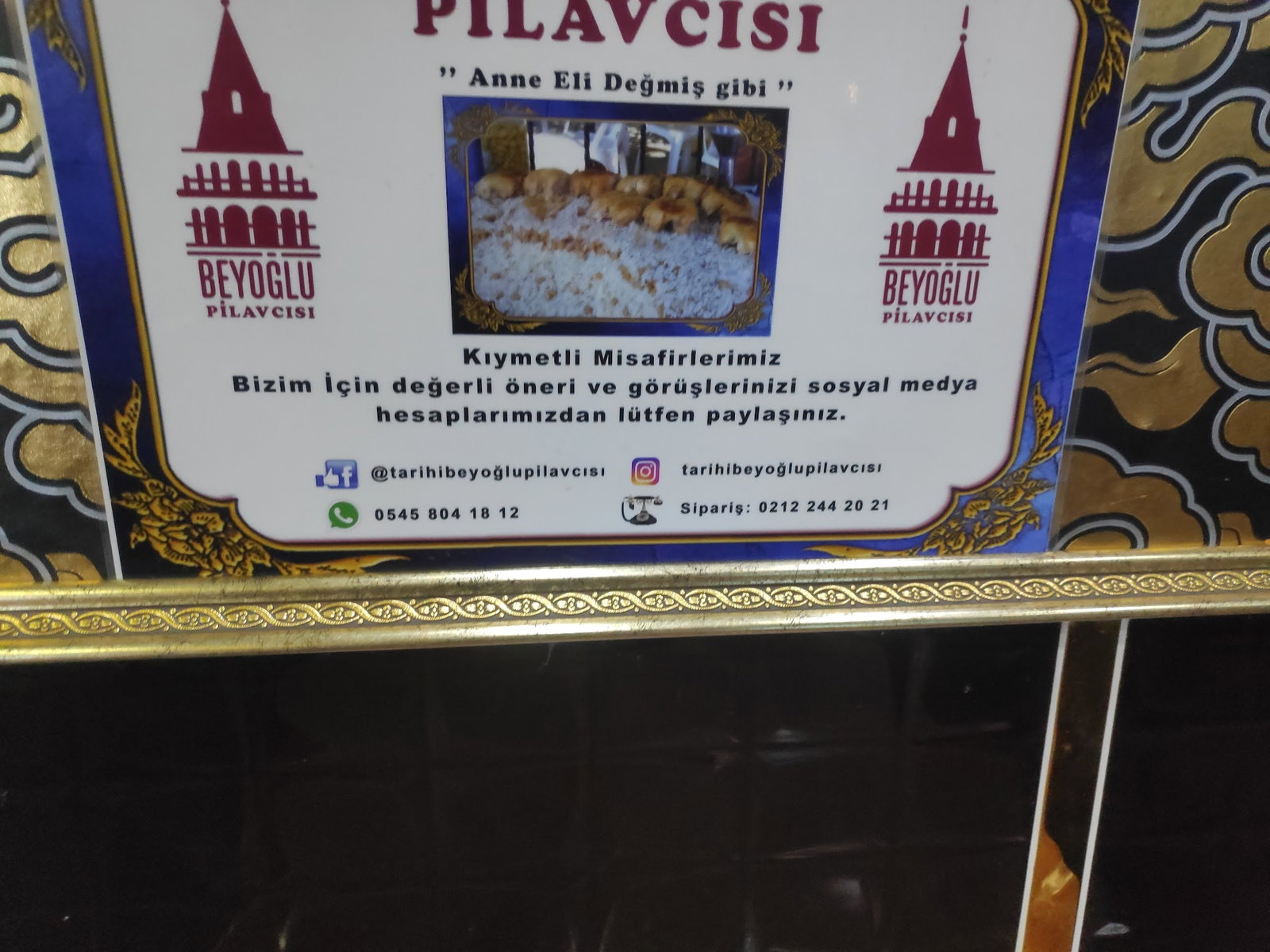 Tari̇hi̇ Beyoğlu Pi̇lavcisi