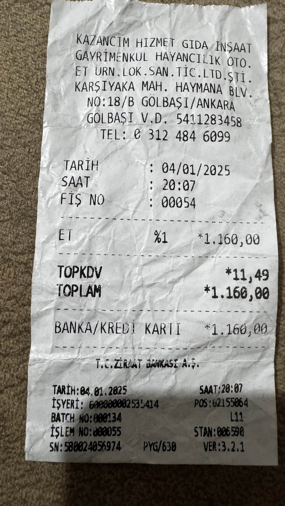 Kazancım Hizmet - Konyalı Etli Ekmek