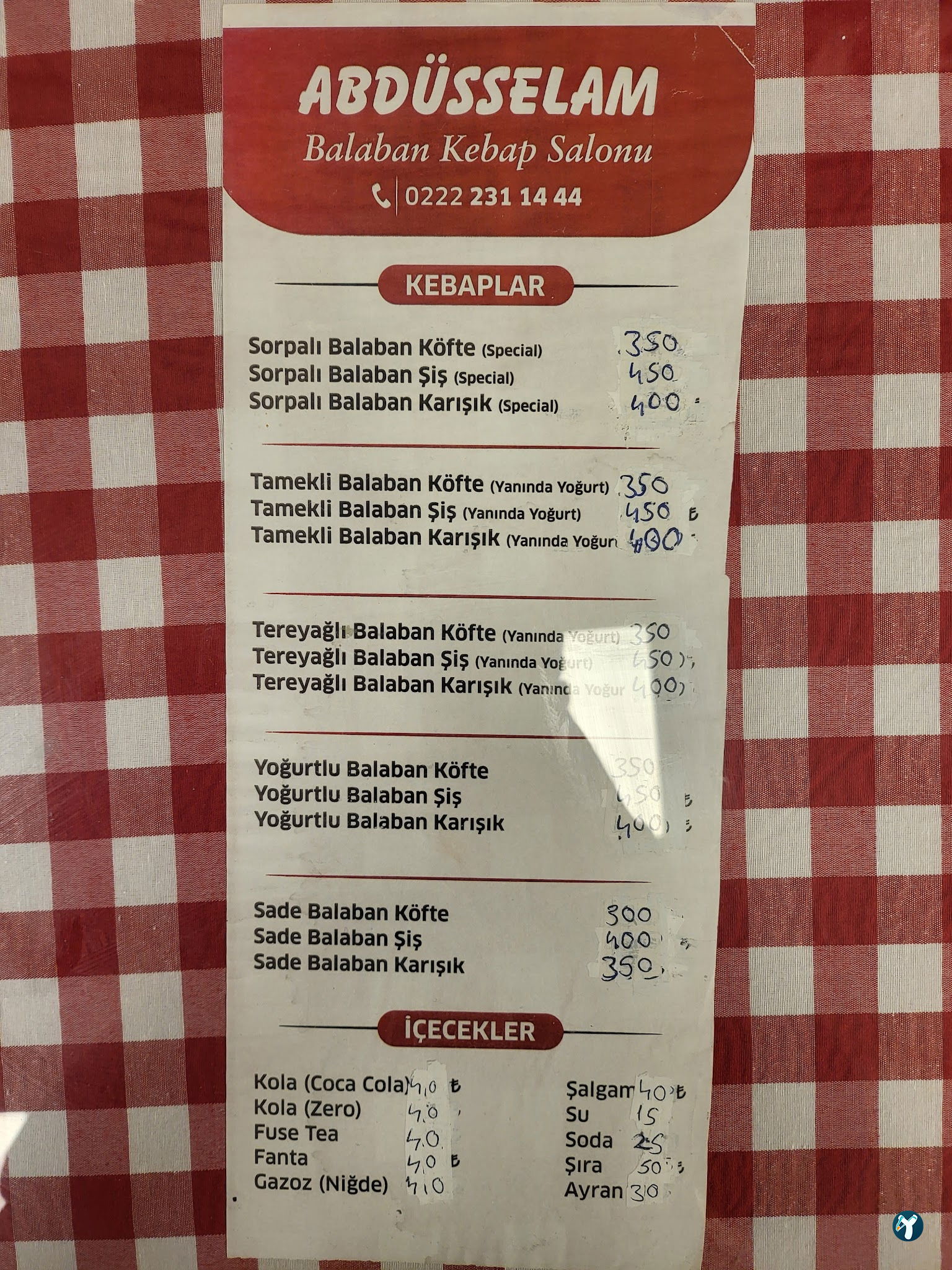 Abdüsselam Balaban Kebap Salonu