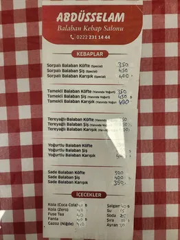 Abdüsselam Balaban Kebap Salonu resimleri