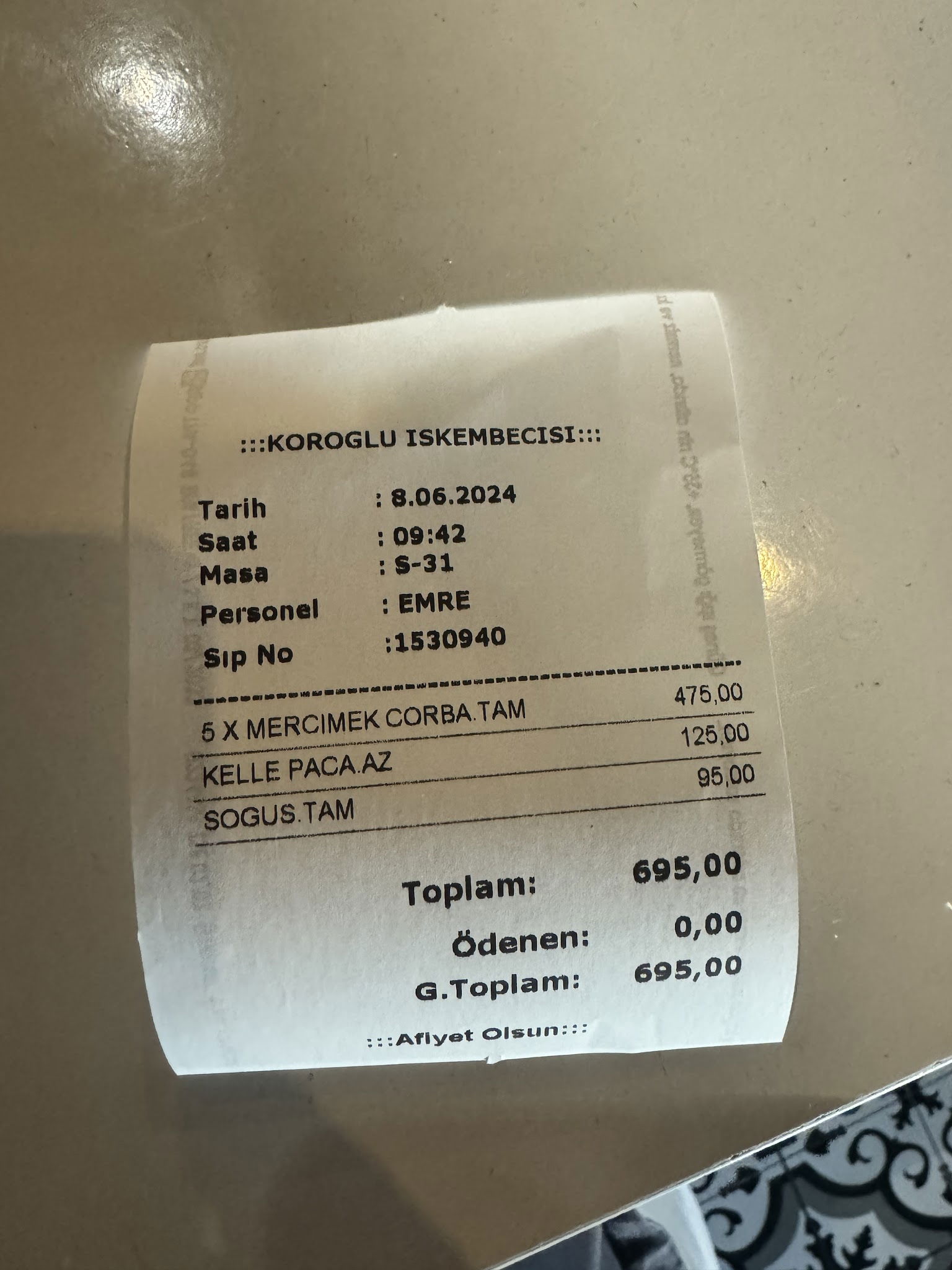 Köroğlu Işkembecisi Metromall