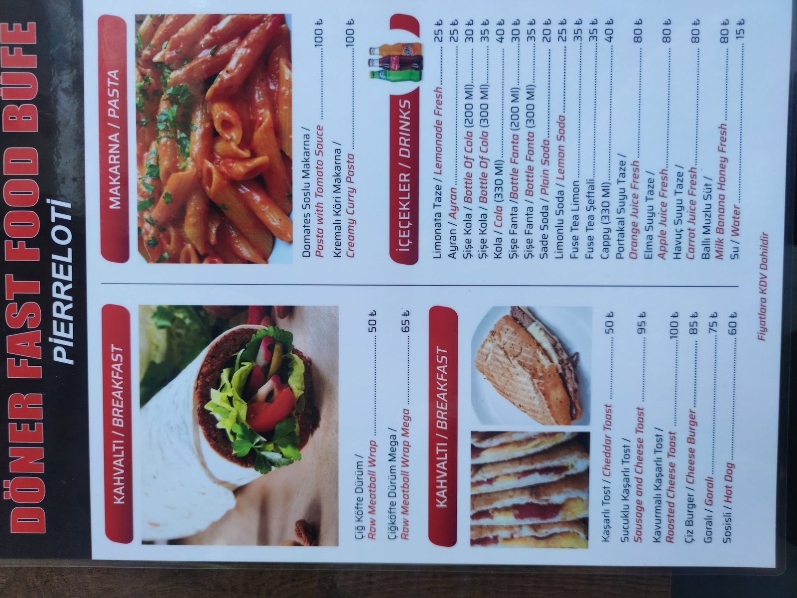 Pi̇erreloti̇ Döner Fast Food Büfe