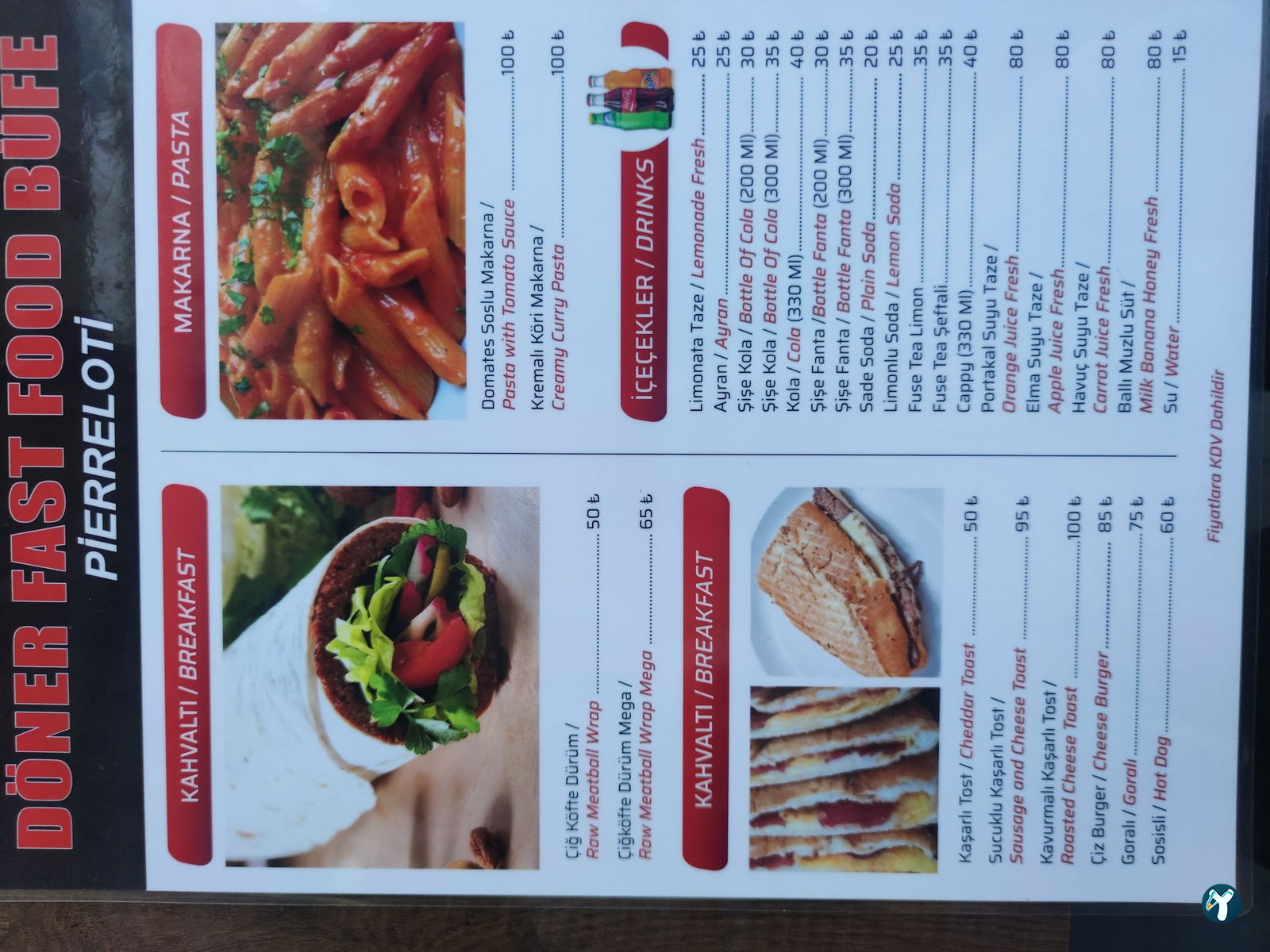 Pi̇erreloti̇ Döner Fast Food Büfe