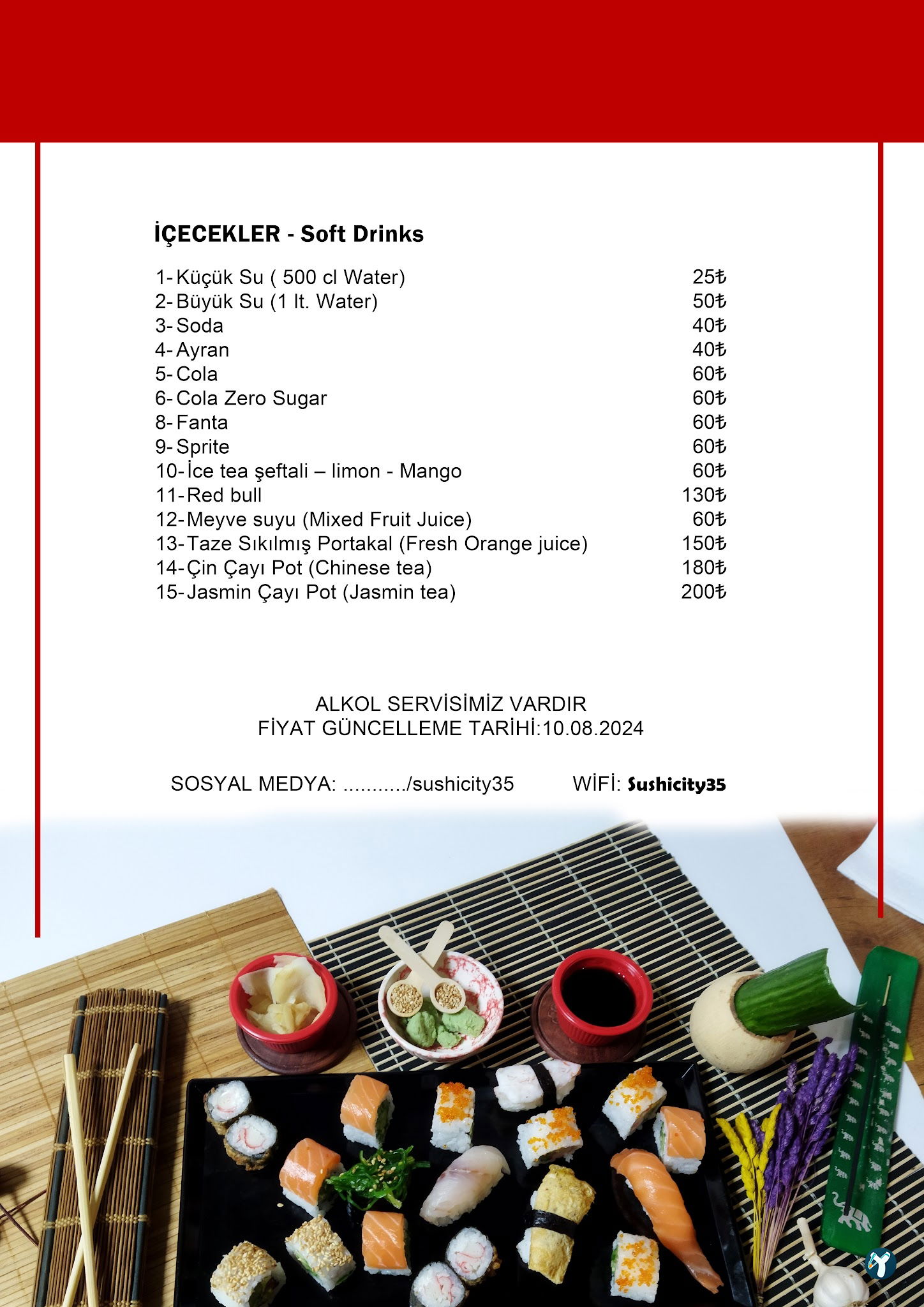 Sushicity Restaurant Alsancak Japon Chinese Asian Cuisine