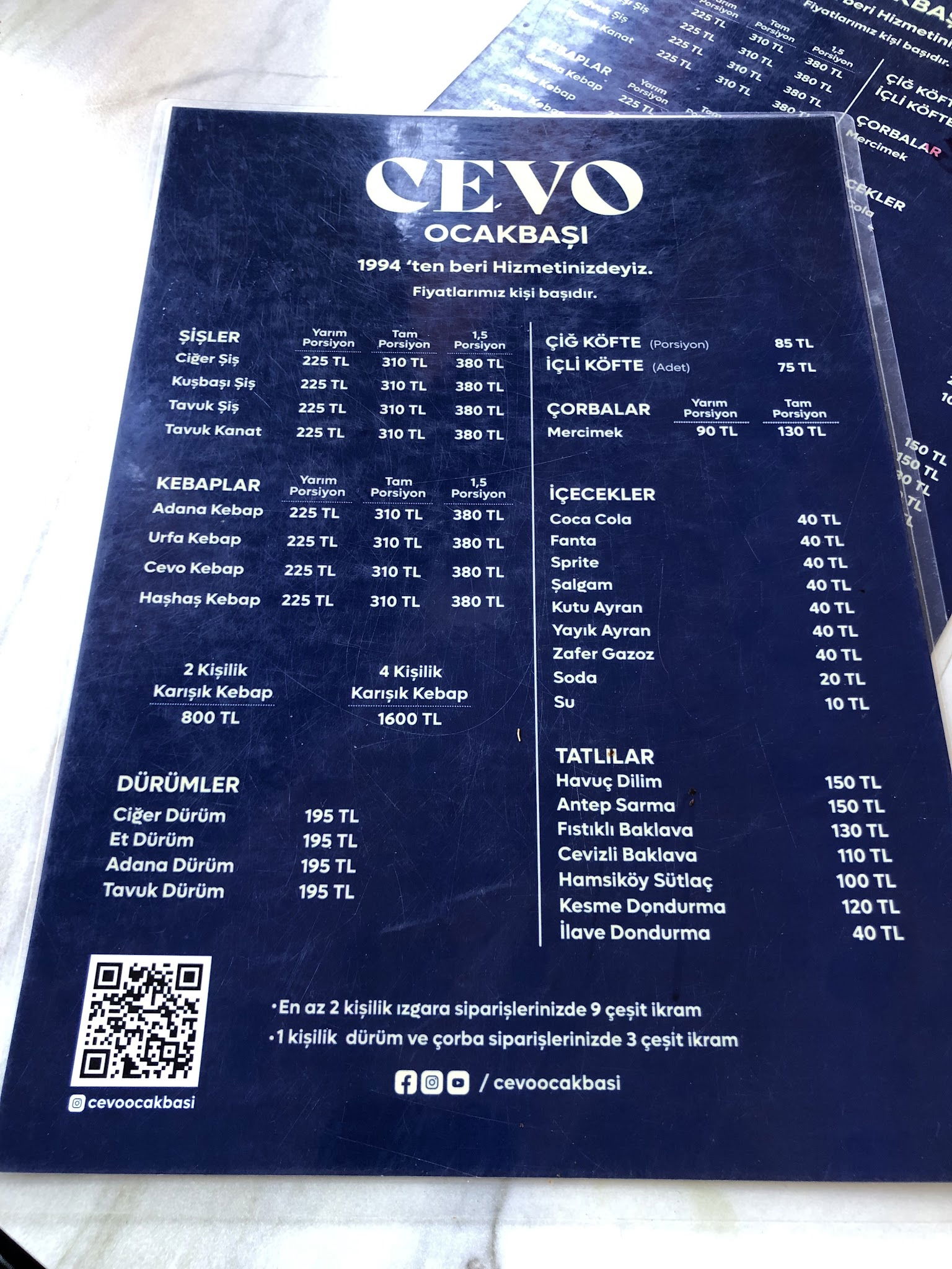 Cevo Ocakbaşı - Bereketler Şubesi - Denizli Ciğer Kebap Restaurant