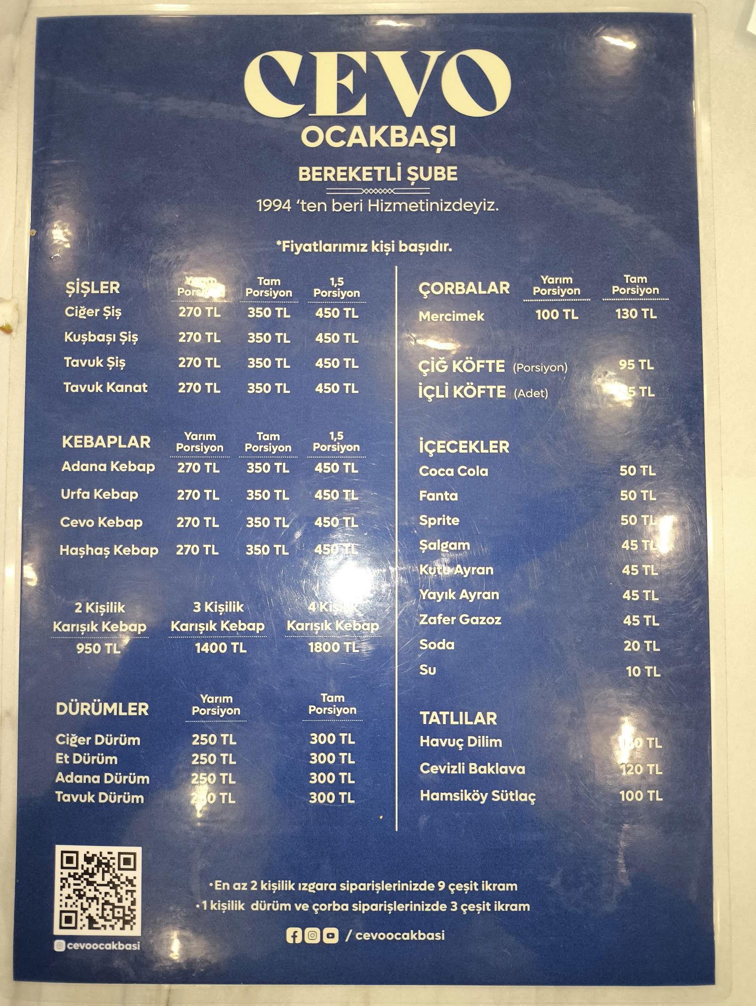 Cevo Ocakbaşı - Bereketler Şubesi - Denizli Ciğer Kebap Restaurant