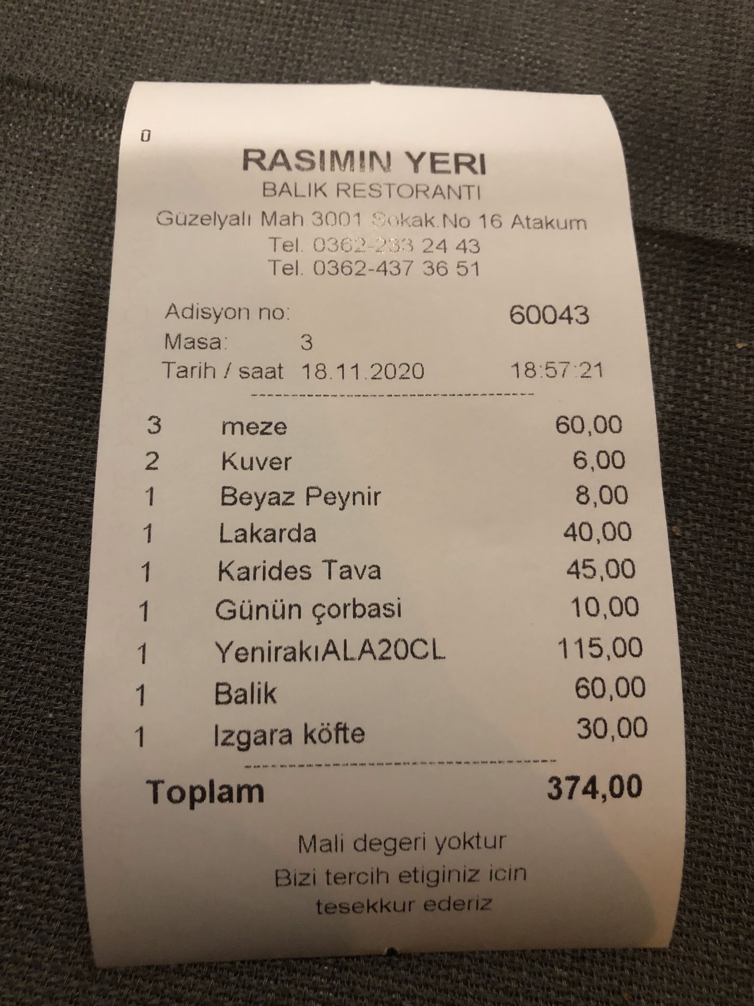 Rasimin Yeri Balık Restaurant