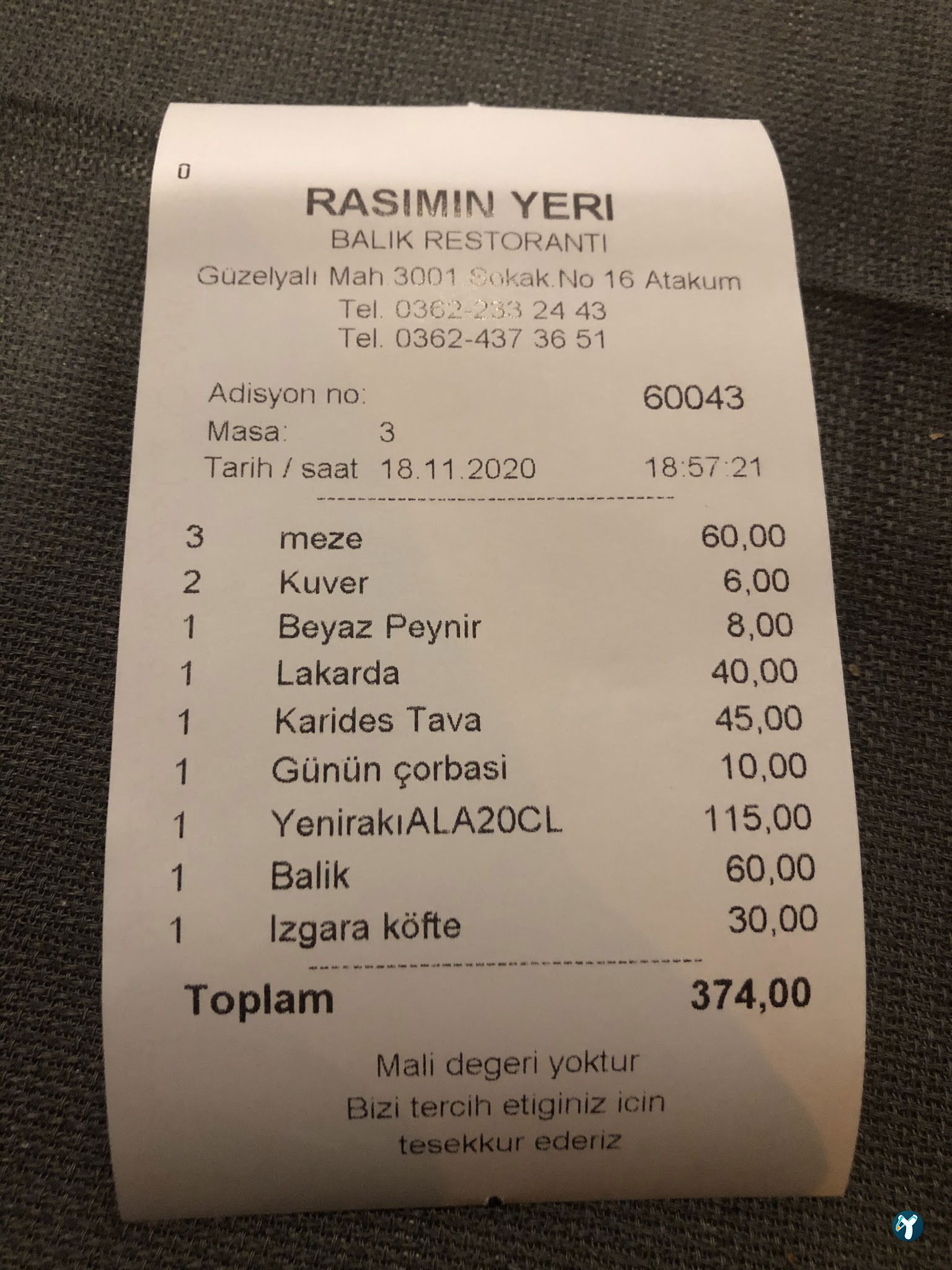 Rasimin Yeri Balık Restaurant