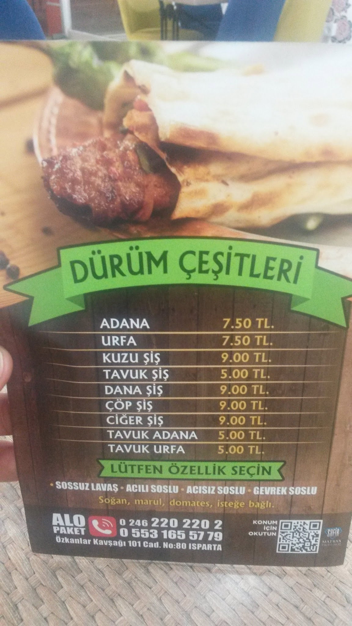 Gevrek Kebap Köfte Çorba Isparta