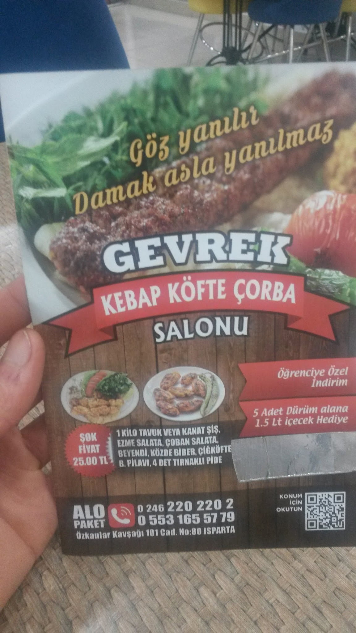 Gevrek Kebap Köfte Çorba Isparta