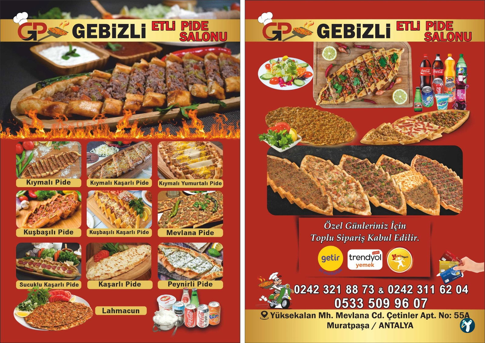 Gebizli Etli Pide Döner Kebap Salonu Mevlana