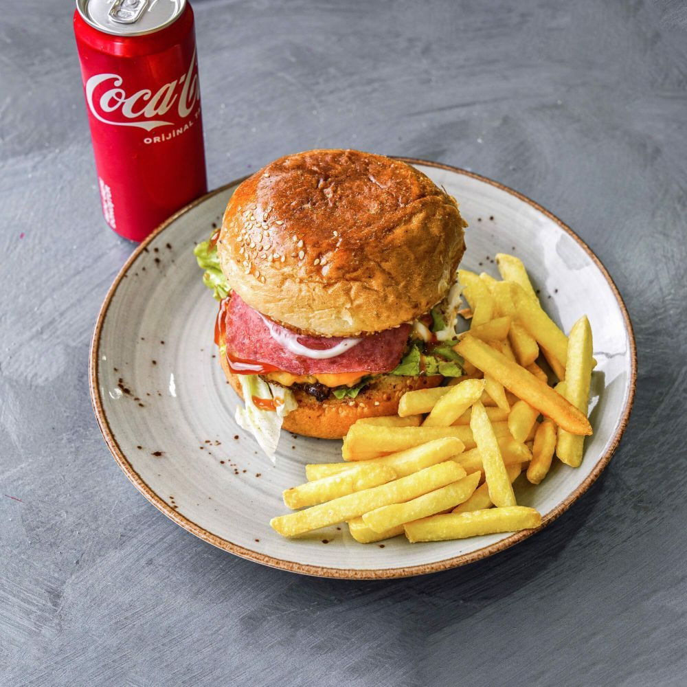Double Burger Menü