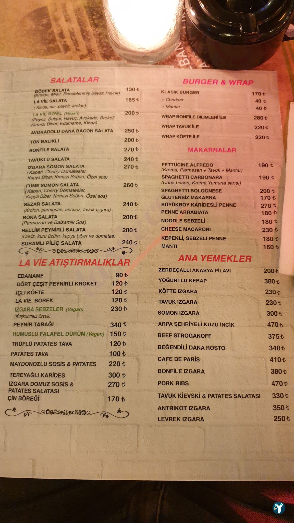 La Vie Cafe - Teşvikiye
