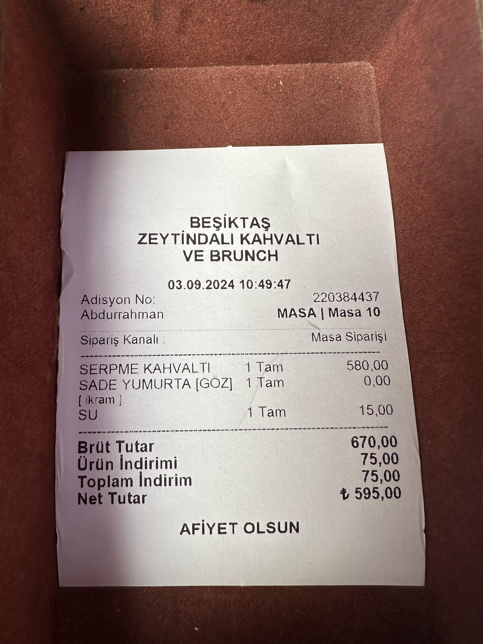 Beşiktaş Zeytindalı Kahvaltı