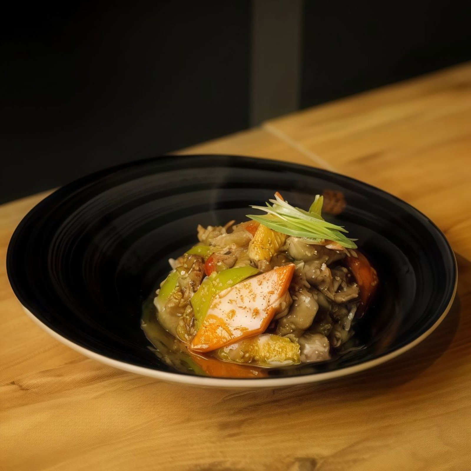 Yeşil Köri Soslu Tavuk