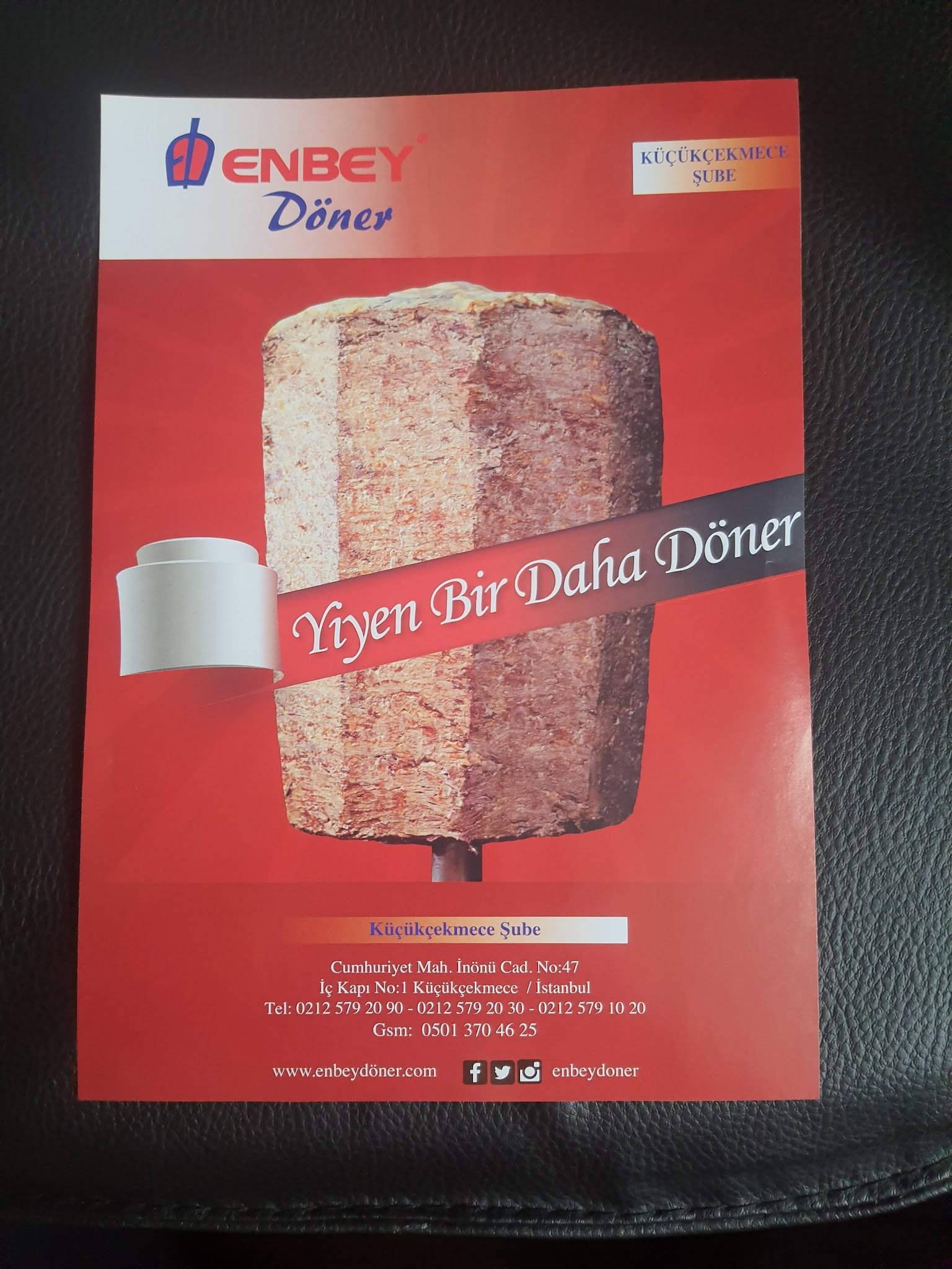 Enbey Döner Küçükçekmece (Cennet Mahallesi Tepüstü)