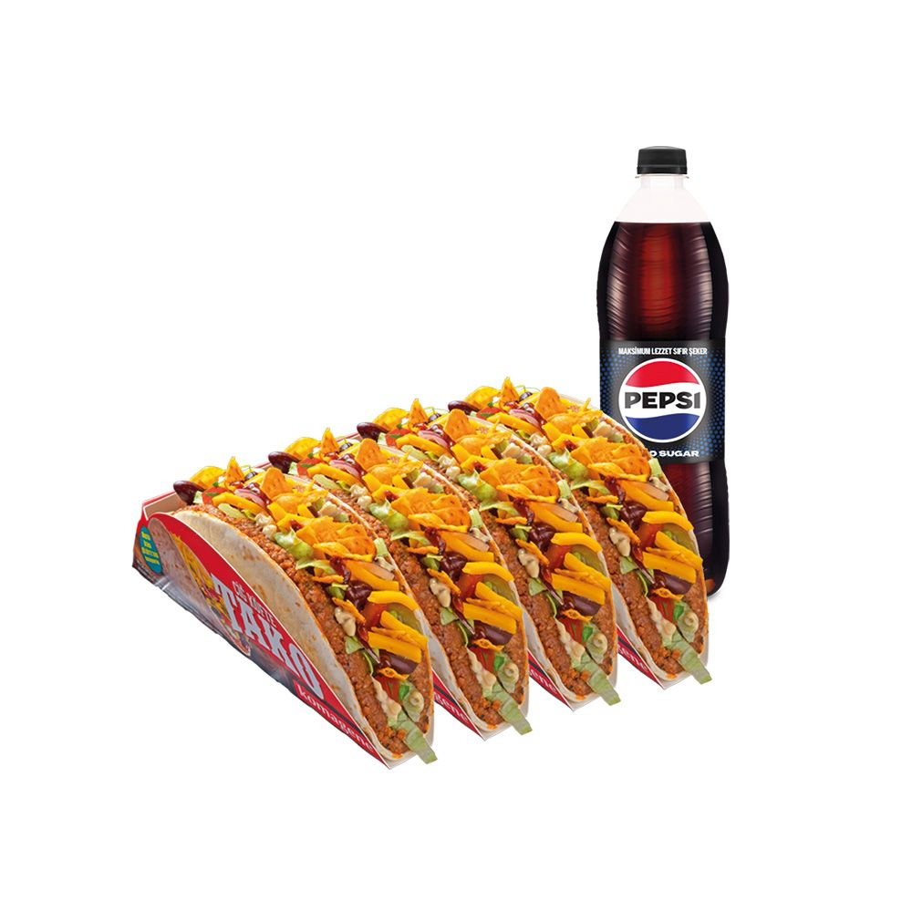 Flamin' Hot Doritos'lu Çiğ Köfte Tako Menü 2